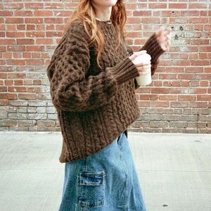 Brandy Melville Winona Cable Knit Sweater